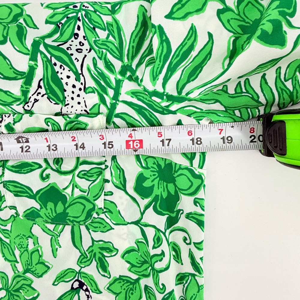 Lilly Pulitzer  Kindra Dress in Fiddle Leaf Green Lil Escape Plan Size Sam - Picture 10 of 11